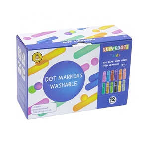 Pennarelli a punti lavabili a <span class=keywords><strong>colori</strong></span> multicolori bambini che disegnano giocattoli pennarelli a <span class=keywords><strong>mostro</strong></span> piccolo per Set di pittura per bambini - Product Image 5