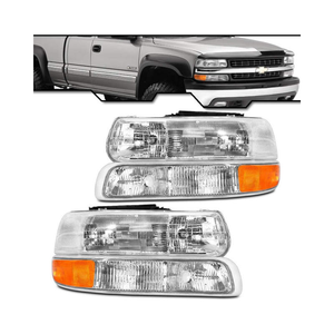 ชุดไฟหน้ารถยนต์ OE AURON สำหรับ Chevrolet Silverado ปี 1999-2002 สีขาว 6000K 6000 ลูเมนส์ 12V 55W แบบเสียบใช้งานได้ทันที ใหม่ รับประกัน 1 ปี สำหรับการติดตั้งเพิ่มเติม/อัปเกรด - Product Image 4