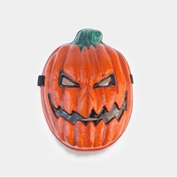Masque de citrouille en plastique intégral pour Halloween, carnaval, festival des horreurs, effrayant et sinistre, écologique, pour 14-18 ans