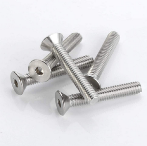 Metric <b>Flat</b> Head <b>Screws</b> 304 Stainless Steel Class 8.8 Standard Thread Plain Finish - Product Image 3