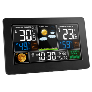 Meilleure station météo de table numérique pour la maison Baromètre automatique sans fil Hygromètre Personnalisation OEM Instruments de température - Product Image 3