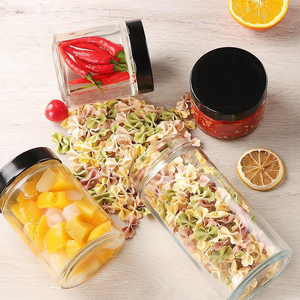 Pots de miel en verre transparent pour épices alimentaires de cuisine de style campagnard personnalisé avec couvercle en métal bocaux en verre de qualité alimentaire - Product Image 5