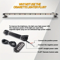 47 pulgadas 86LED Led montaje en techo luces intermitentes luces estroboscópicas DE EMERGENCIA advertencia ambulancia quitanieves vehículos todoterreno