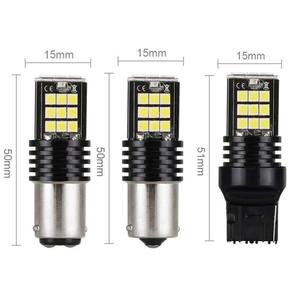 หลอดไฟ LED สำหรับรถยนต์ ไฟเบรก ไฟถอยหลัง 1156 BA15S P21W PY21W T20 T15 W16W 24SMD 3030 หลอดไฟ LED ทดแทน ไฟเลี้ยว - Product Image 3