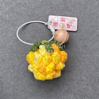 Groothandel Nieuwe Creatieve Op Maat Gemaakte Schattige Handgebreide Gehaakte Fruit Ananas Hangertje Sleutelhanger Grappige Knikkerij