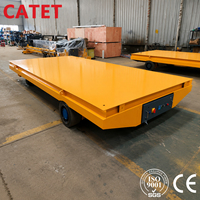 Carro Eléctrico Plano Sin Rieles de 33 Toneladas, Personalizable y Flexible, Carretilla de Alta Resistencia para Transporte de Materiales en Fábricas