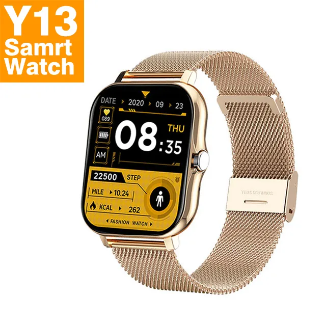 hot sale blue tooth call New Y13 smart watch actimeter step heart rate monitoring BT call 1.69 touch display smart bracelet