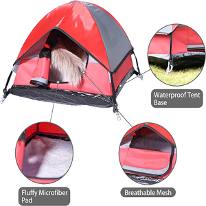 Oxford Material Indoor Pet Zelt Großes Höhlen bett mit Reiß verschluss für kleine Hunde Katzen Hasen Andere Haustiere - Product Image 3