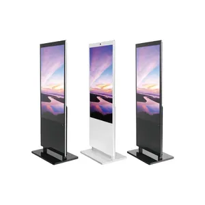 Ağ desteği reklam ekranı 32 43 49 55 65 inç ayakta dijital tabela alışveriş merkezi kullanımı çok satan LCD ekran