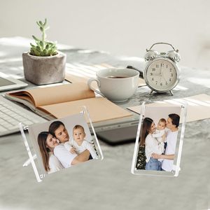 Magnetic <b>Acrylic</b> Photo <b>Frames</b> with Removable Stand for Clear Horizontal Display 4x6-6x8inch Sizes - Product Image 6