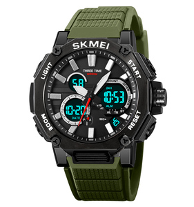 Montres analogiques-digitales de luxe pour hommes résistantes aux chocs, SKMEI 2219, montre-bracelet pour hommes, sportive, course à pied - Product Image 3