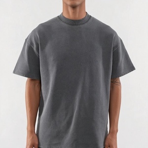 QIANSHI T-shirt Unisex di Alta Qualità 100% Cotone, Abbigliamento <span class=keywords><strong>Uomo</strong></span>, Produttori di T-shirt, Vestibilità Ampia con Spalle Cadenti, T-shirt Pesante - Product Image 2