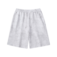 Mode personnalisée des fabricants de vêtements 400 grammes 85% coton 15% polyester cravate teinture Cargo Shorts lâche cravate corde Style décontracté