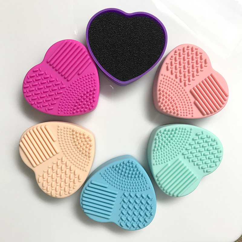 wholesale makeup brush washing tools pad high quality silicone makeup brush cleaner