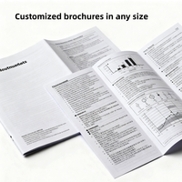Service d'impression de brochures sur papier journal duplex laminé, imprimé offset, format personnalisé A3/A4/A5/A6, haute qualité