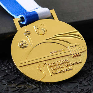 Özel Tasarım Altın Kaplama Çapraz Desenli Sert Mineli UV Baskılı Okul Spor Yarışması Etkinliği Yarışma Hatıra Madalyası - Product Image 3