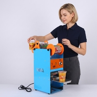 Machine à sceller les gobelets en plastique WEIYE, scelleuse automatique pour gobelets de thé au lait Boba, pour gobelets extra petits