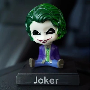 Figurine d'Action Marvel en Caoutchouc Souple pour Super-Héros, Jouet à Tête Secouante Monté dans une Voiture, Iron <span class=keywords><strong>Man</strong></span>, Araignée, Nouveauté, 3D - Product Image 4