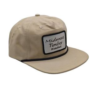 Gorra de Béisbol Vintage con Logotipo Bordado, Diseño Personalizado, Visera Plana, 5 Paneles, Sin Estructura, Cierre a Presión, Venta al Por Mayor - Product Image 3