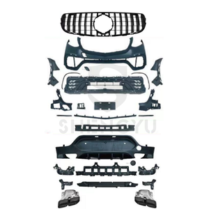 Vente chaude auto corps système pour Benz <span class=keywords><strong>GLC</strong></span> X253 16-19 à GLC63S AMG COUPÉ pare-chocs avant grille de montage arrière diffuseur tuyaux d'échappement - Product Image 2