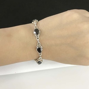 New Arrival 925 Sterling Silver Handmade Smokey <b>Gemstone</b> <b>Bracelet</b> for Women - Product Image 3