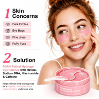 Masque pour les yeux YECUCE PDRN au ADN de saumon et au rétinol, masques hydrogel PDRN pour les cernes, les poches et les ridules avec de la niacinamide