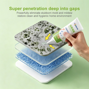 Wide Application Mold Remover Gel Black Stain <strong>Cleaner</strong> for Washbasin, Bathtub, Sink, Silicone Seals, Kitchen &amp; Bathroom Home Use - Product Image 4