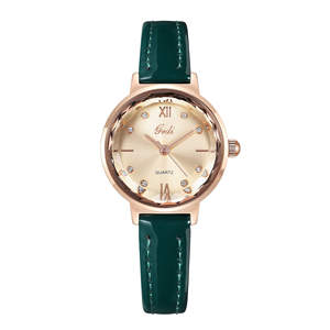 Reloj de Pulsera de Alta Gama para Mujer, Estilo Coreano, Pequeño, con Incrustaciones de Diamantes Marrones, Reloj de Cuarzo para Estudiantes - Product Image 4