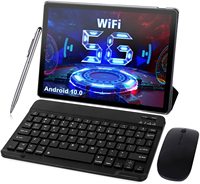 Tablette PC 10 Pouces Android 10.0, Usage Professionnel, Étudiants, Éducation et Domestique, 2 Go Octa Core, avec Clavier