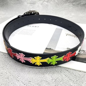 Cintura Roller Vintage Croxen CH Langrisser da Uomo con Vite Cava Sempreverde Cintura da Donna con Perforazione a Stella e Croce in Lega - Product Image 3