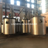 Prix usine 200L-20000L liquide chimique en acier inoxydable 304/316 réservoir de mélange avec agitateur chemisé chauffage mélangeur réservoir réacteur
