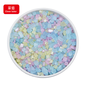 Azúcar Granulada Comestible de Colores Mezclados, Cristales de Azúcar para Decorar Pasteles, Azúcar en Polvo Sólido, Certificado Halal, en Botella/Bolsa, para Panaderías - Product Image 5