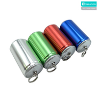 Memoria USB Metálica con Forma de Lata Personalizada con Logotipo, 64GB, Pendrive Portátil con Llavero, para Regalo Promocional Empresarial