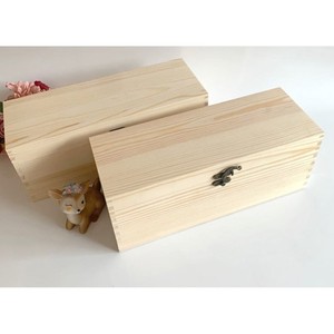 Caja de almacenamiento de madera de pino con rejillas rectangulares de calidad alimentaria para mariscos y pepinos de mar - Product Image 3