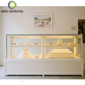 Muebles de Panadería Personalizados, Vitrina Blanca para Exhibición de Pan, Mostrador Moderno para Exhibición de Pasteles y Postres, Vitrina para Panadería - Product Image 5
