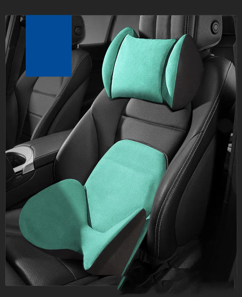 Umweltfreundliches hochelastisches Schwammmaterial Auto-Ausschnitt-Kissen Taillenkissen Rückenlehne-Stützkissen für Tesla Modell 3 Y