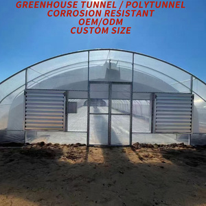Structure de <span class=keywords><strong>serre</strong></span> commerciale <span class=keywords><strong>tunnel</strong></span> monopente, petite, en PE et acier galvanisé, kit de cadre configurable avec <span class=keywords><strong>filet</strong></span> <span class=keywords><strong>d</strong></span>'<span class=keywords><strong>ombrage</strong></span> <span class=keywords><strong>pour</strong></span> le refroidissement - Product Image 5