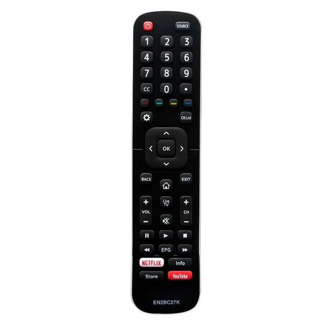 EN2BC27K Replaced Remote Fit for Hisense LED LCD Android Smart TV EN2BC27 EN2BD27H EN2A27 EN2A127H EN2A27HT EN2AN27H