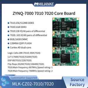Carte mère industrielle MILIANKE MLK-CZ02-7010/7020 ZYNQ Série 7000, 256 Mo/512 Mo/1 Go DDR3, 128 Mbit QSPI FLASH - Product Image 5