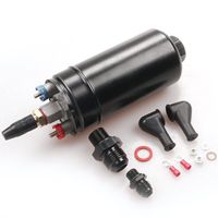 Pompa bahan bakar Inline eksternal tekanan tinggi mobil Universal Aluminium 300LPH menggantikan 0580254044 hitam