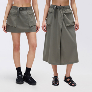 Falda Cargo de Moda Urbana para <span class=keywords><strong>Mujer</strong></span>, con Cinturón y Bolsillos, <span class=keywords><strong>Impermeable</strong></span>, para Ocio al Aire Libre, Estilo Y2K, para <span class=keywords><strong>Tenis</strong></span>, Uso Diario - Product Image 1