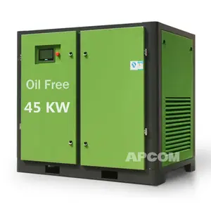 APCOM 60 HP 45 KW 185 cfm oilfree aircompressor 10bar 220CFM 60HP 45KW parafuso óleo livre compressor de ar