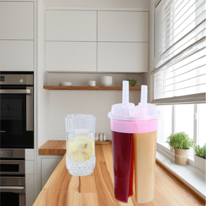 <span class=keywords><strong>Vaso</strong></span> Doble de Plástico <span class=keywords><strong>Transparente</strong></span> <span class=keywords><strong>Desechable</strong></span> Ecológico de Grado Alimenticio PP para Compartir en Pareja - Product Image 6