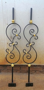 Porte décorative en fer forgé français avec barre en acier de 14x14 mm et motif de 14x6 mm pour usage commercial et résidentiel - Product Image 3