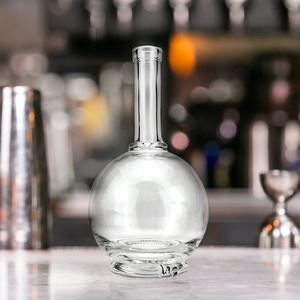 Precio de Fábrica al por Mayor OEM Botellas de Vidrio Transparentes Redondas Vacías de 750ml PARA Licor, Botella de Vidrio de 700ml para Licor - Product Image 4