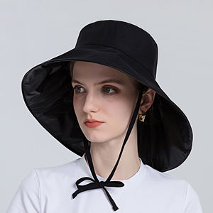 Nuevo diseño <span class=keywords><strong>de</strong></span> ala extendida, sombrero plegable para el sol grande, <span class=keywords><strong>cola</strong></span> <span class=keywords><strong>de</strong></span> <span class=keywords><strong>caballo</strong></span>, sombreros <span class=keywords><strong>de</strong></span> sombrilla <span class=keywords><strong>de</strong></span> poliéster <span class=keywords><strong>de</strong></span> gran tamaño para mujer - Product Image 5