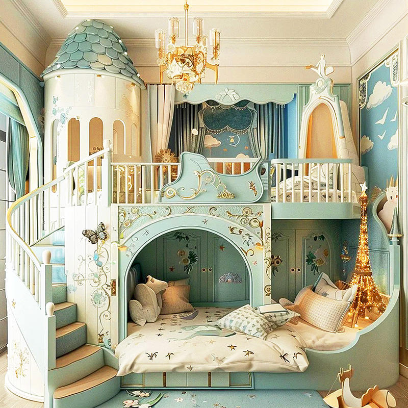 Luxury Castle Bed Designs Elegant Kids' Furniture