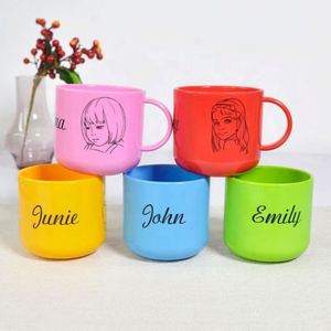 Vasos de Plástico para Niños con Logotipo Personalizado, 6Oz/8Oz, Impresión por Transferencia de Calor, Grado Alimenticio y Libres de BPA, en Oferta - Product Image 3