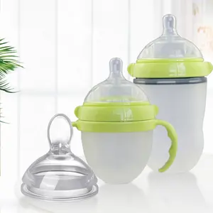 定制便携式婴儿产品所有婴儿奶瓶类型硅婴儿奶瓶新生儿礼品套装