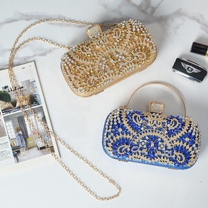 <span class=keywords><strong>RB48</strong></span> 2024 New Flower Crystal Stone Evening Bag Strasskugel Abendtasche Damenparty-Geldbörse Hochzeit-Clutch-Tasche - Product Image 4